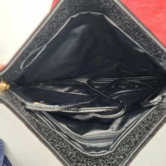 Lot Of 5 Vintage Faux Suede / Beaded Purses - Picture 4 of 13